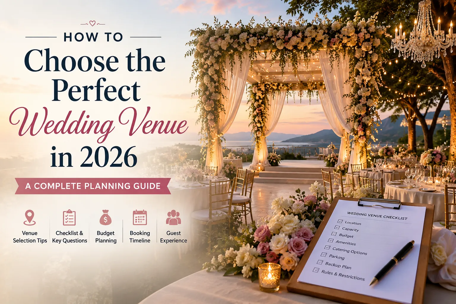 How to Choose the Perfect Wedding Venue in 2026: A Complete Planning Guide