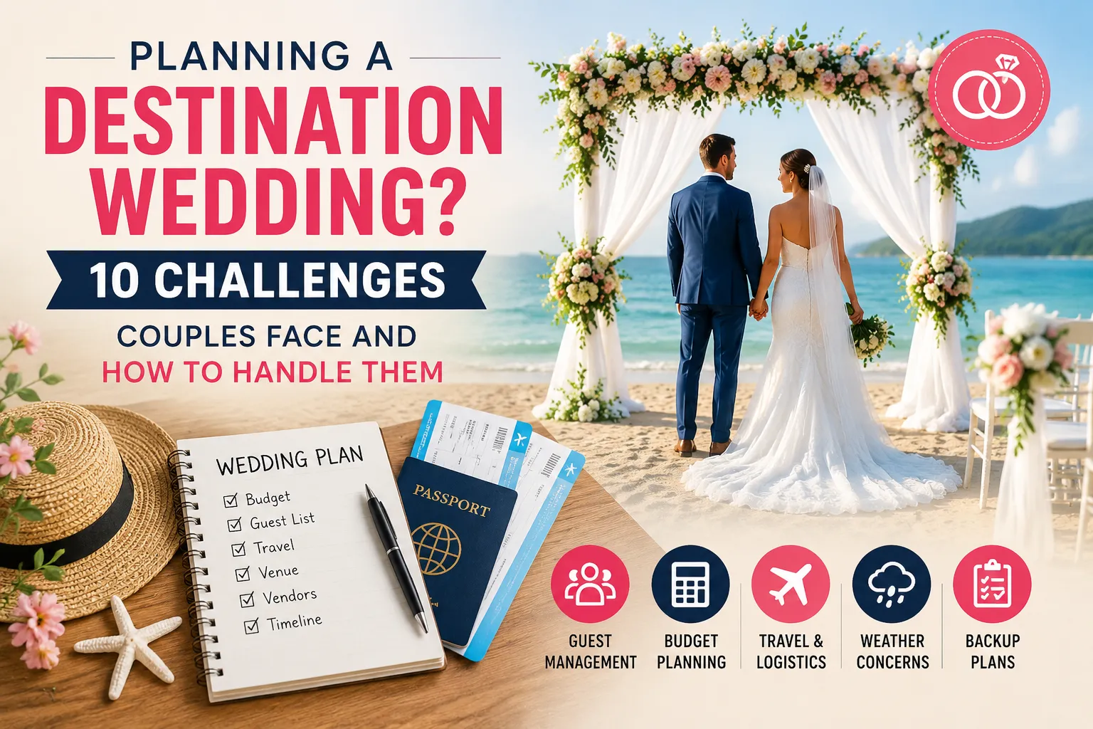 Planning a Destination Wedding? 10 Challenges Couples Face and How to Handle Them