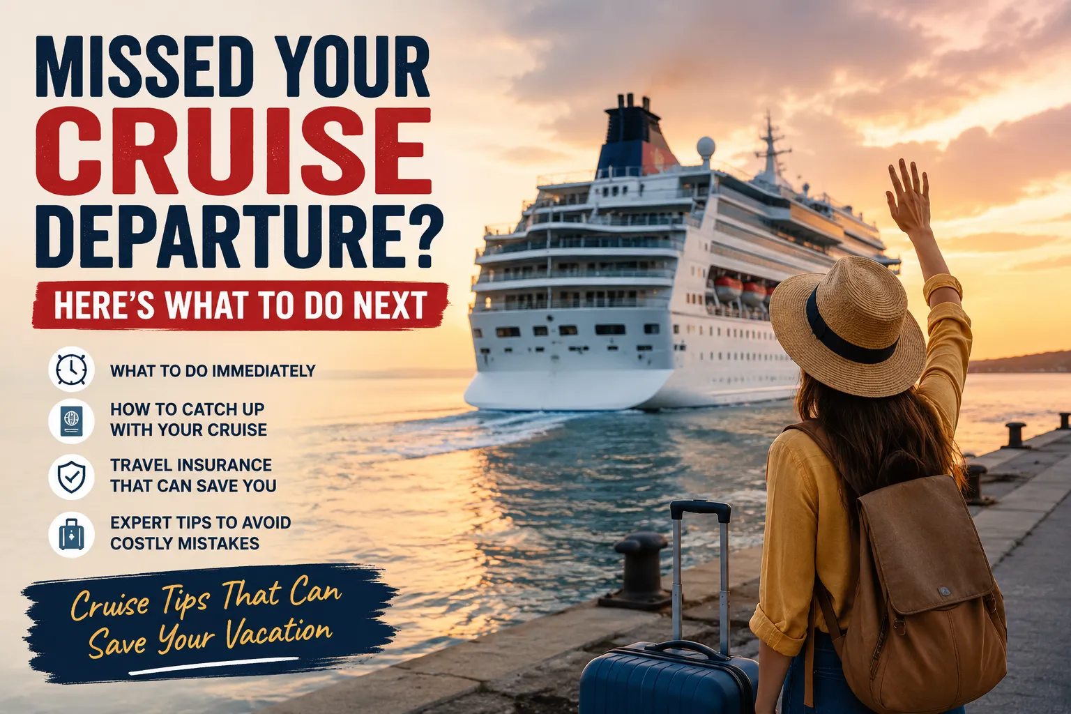 Missed Your Cruise Departure? Here’s What to Do Next (Cruise Tips That Can Save Your Vacation)