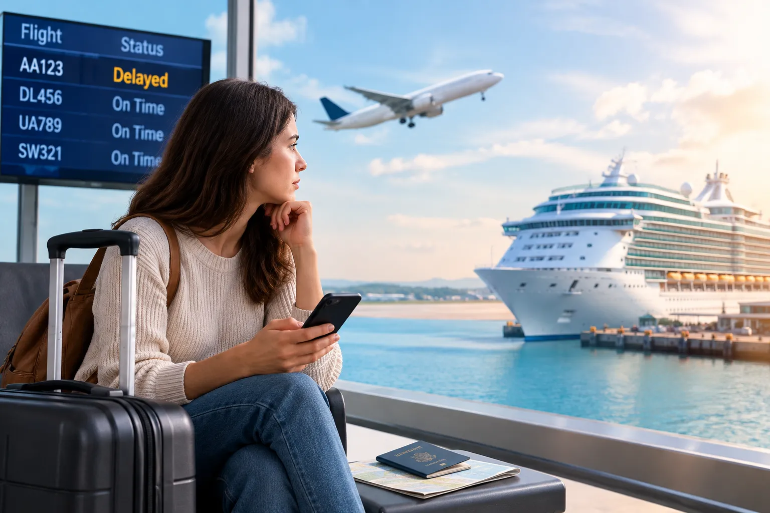 Flight Delayed Before Your Cruise? What to Do Next