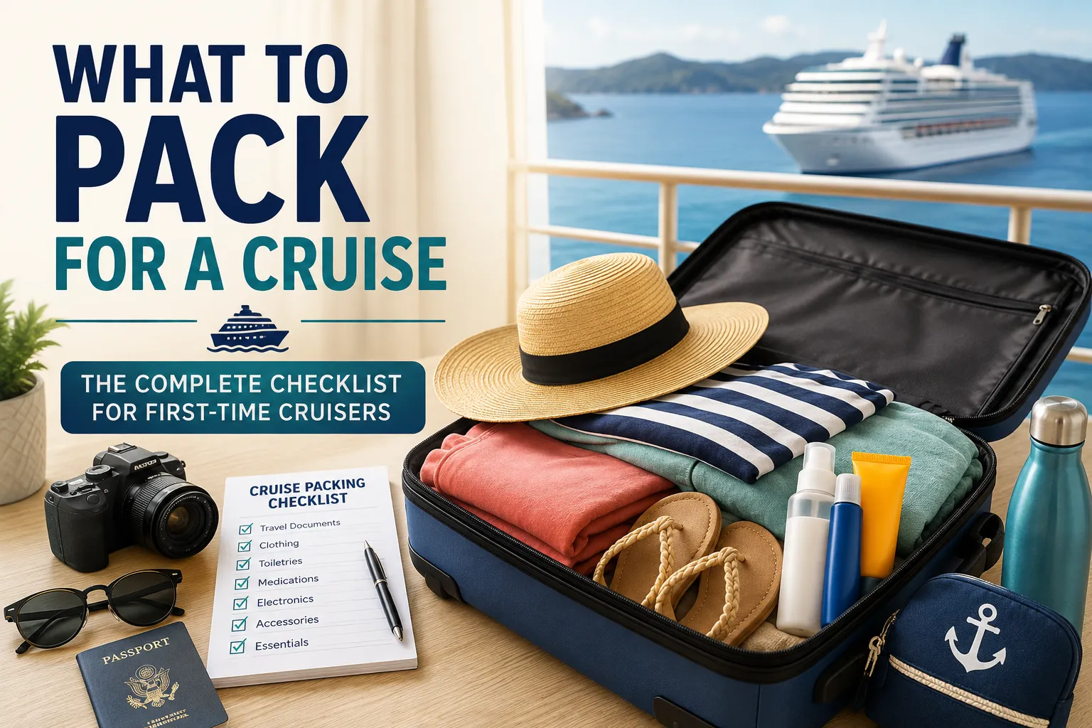 What to Pack for a Cruise: The Complete Checklist for First-Time Cruisers